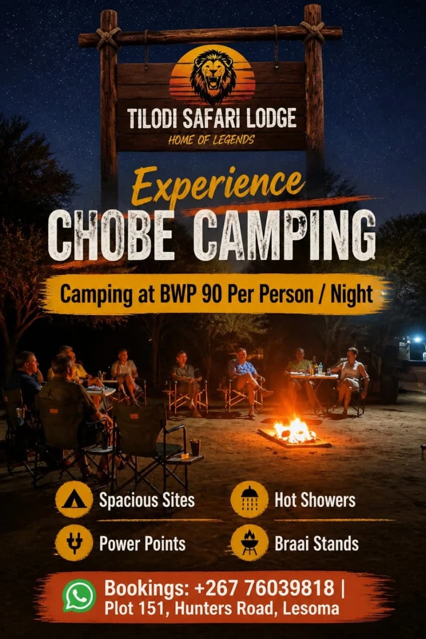 Chobe camping experience poster